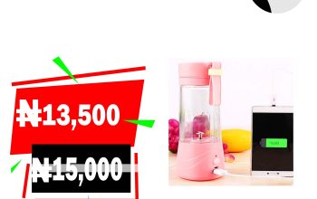RECHARGEABLE FRUITS SMOOTHIE BLENDER WITH USB POWERBANK FOR CHARGING PHONE DEVICE